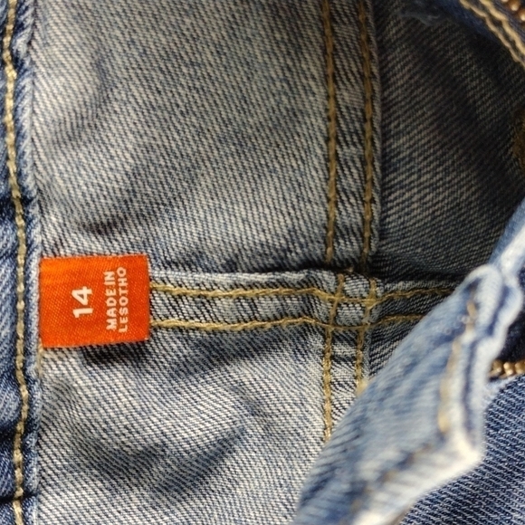 Children's Place Blue Medium Wash Five Pocket Straight Leg Adjustable Waist Jean - Picture 6 of 13